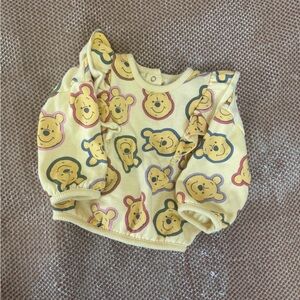 Kids Pooh Print Sweater - Yellow